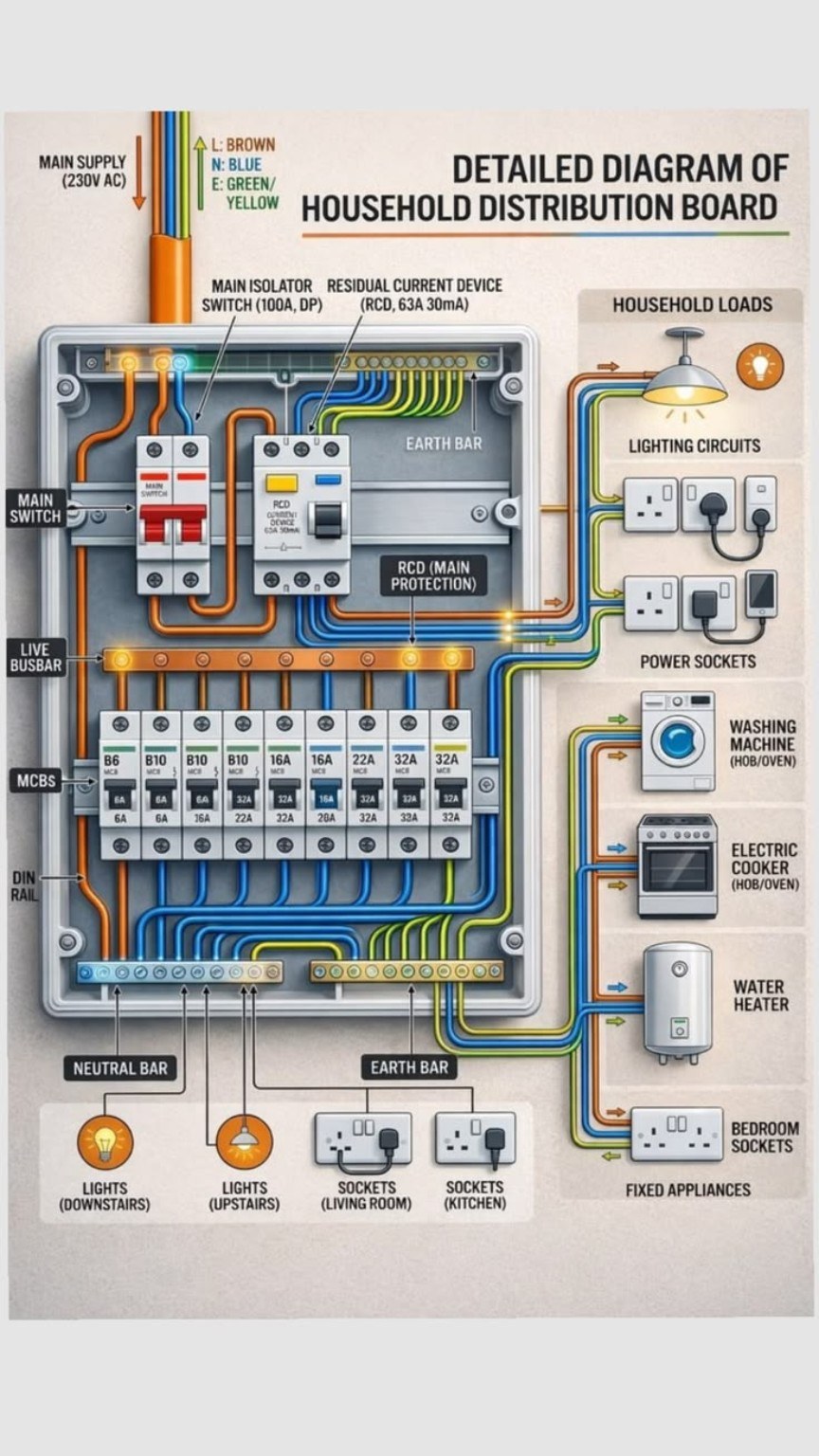 Electrical distribution board